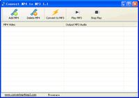 Converter iz MP4 u MP3 - main window