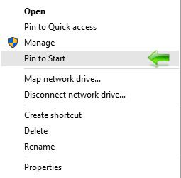 Pin to Start